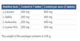 BCAA 4000 sterke formule - 240 tabletten