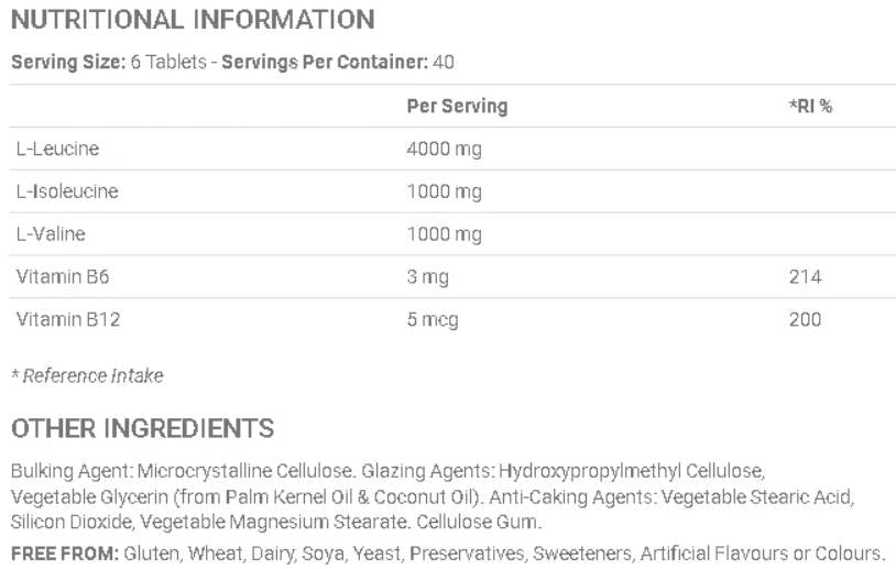 BCAA 6K - 240 Tablets