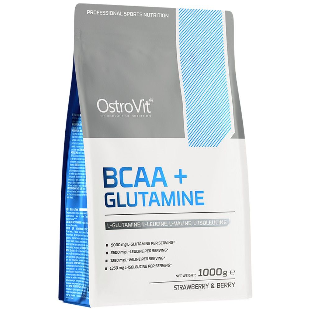 BCAA + glutamino milteliai - 200 gramų