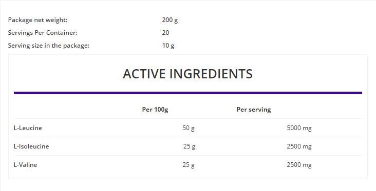 BCAA direct poeder - 200 gram