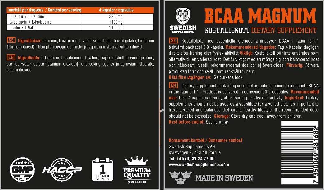 BCAA Magnum 1100 mg 120 kapslit