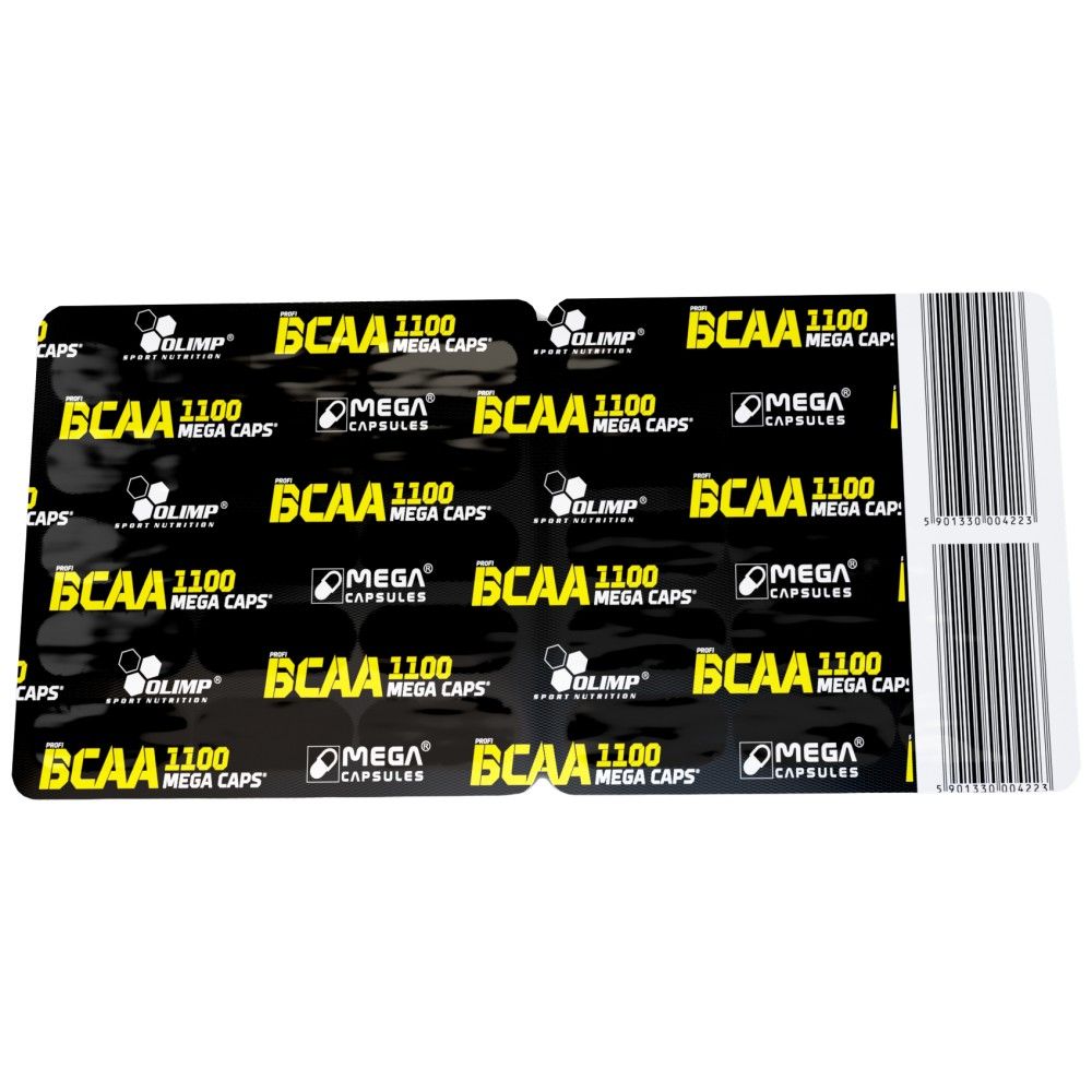BCAA Mega Caps 1100 - 30 Kapselen