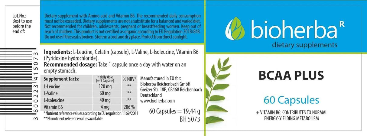 BCAA plus - 60 Kapselen