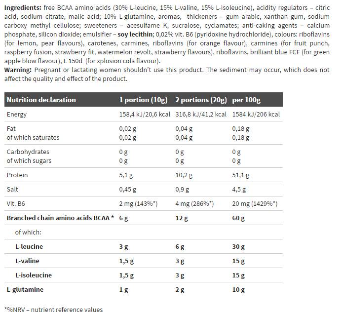 BCAA Xplode - 280 gramů