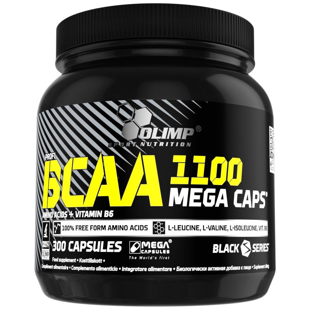 „BCAA Mega Caps 1100 - 300“ kapsulės