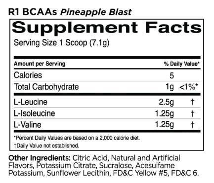 BCAAs | 100% Micronized 2:1:1 BCAA Formula - 240 grams