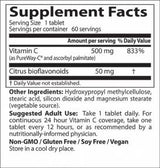 Beste 12-uurs vitamine C met PureWay-C-60-tabletten