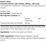 Najlepszy ekstrakt z cynamonu z cinsulin 250 mg - 120 kapsułek