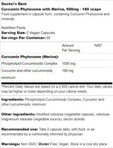 Nejlepší kurkuminový fytosom 500 mg / s merivou - 180 tobolek