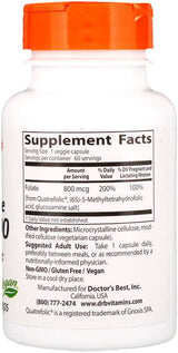 BEST Fully Active Folate 800 mcg - 60 capsules
