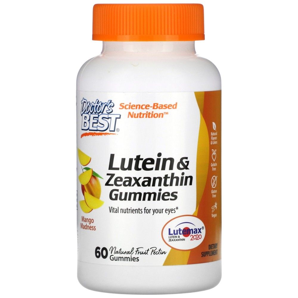 Nejlepší lutein a zeaxanthin gummies - 60 gummies