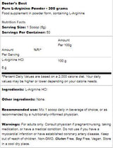BEST Pure L-Arginine Powder - 300 grams