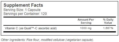 Beste vitamine C + Quali ™ C 1000 mg - 120 capsules