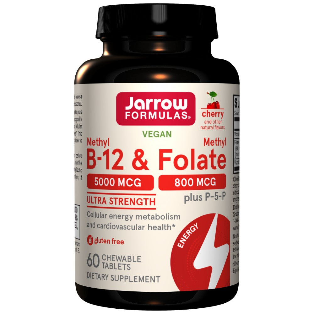 Methyl B -12 5000 MCG & Methyl Folate 800 mcg - 60 sublingual tablets