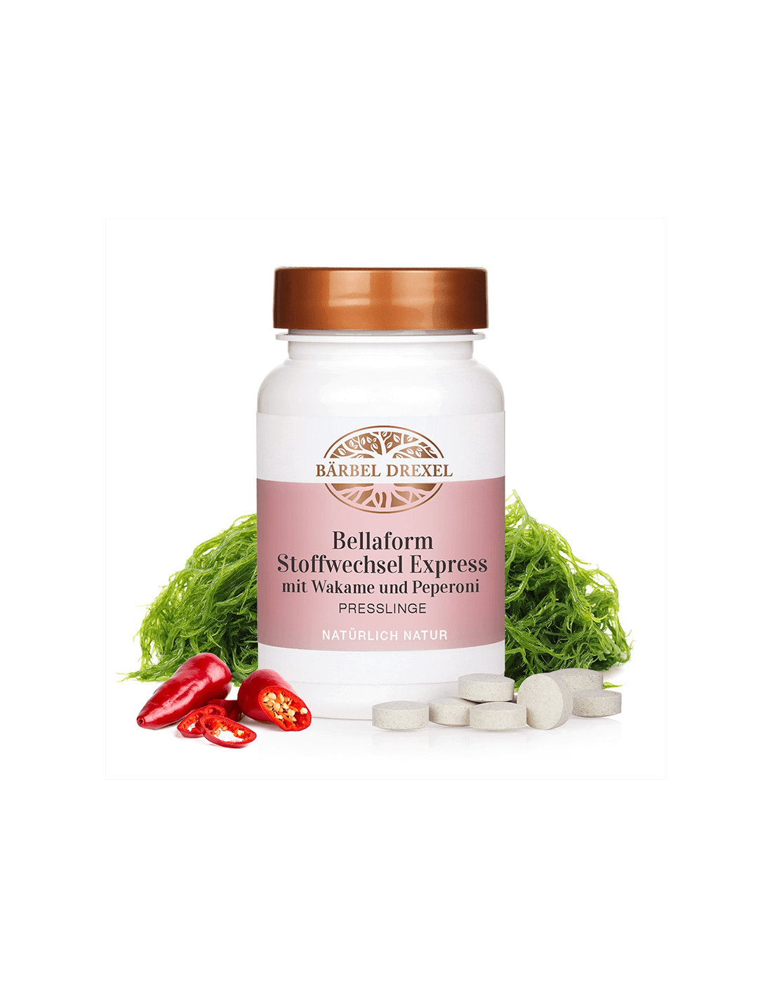For a fast metabolism - Wakame and chili pepper formula - Bellaform, 120 tablets Bärbel Drexel