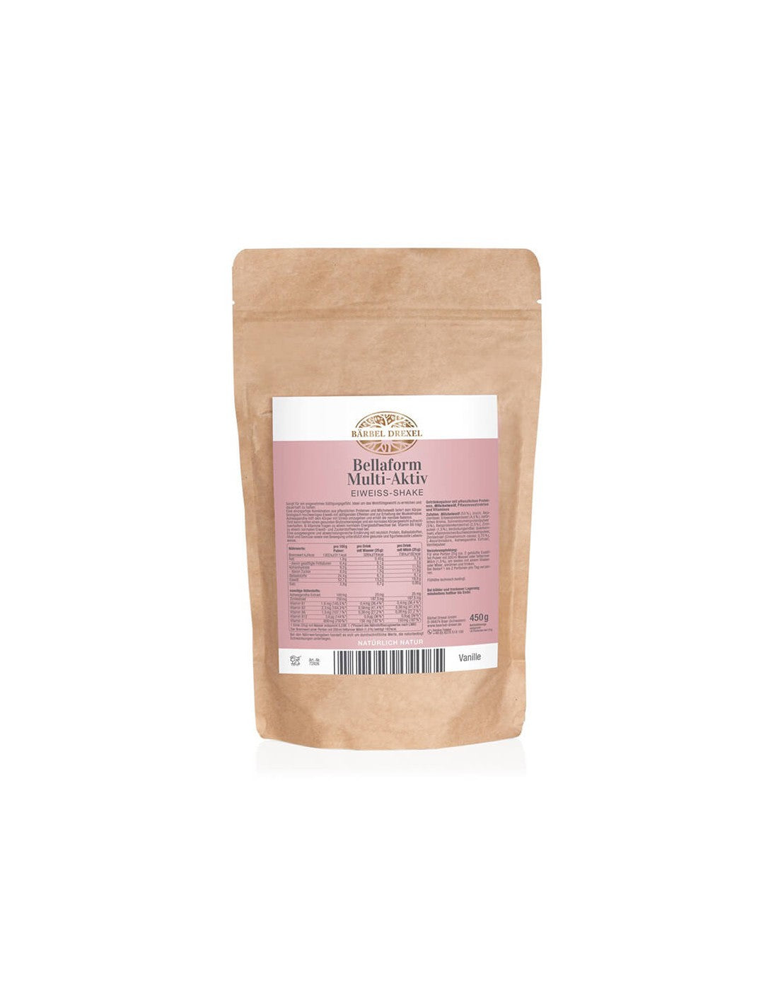 Vegetable and milk protein + ashwagandha, cinnamon and vitamins - Bellaform, 450 g, powder with vanilla and cinnamon flavor Bärbel Drexel