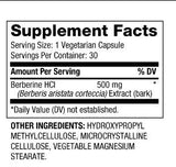 Berberine 500 mg / 30 Vcaps