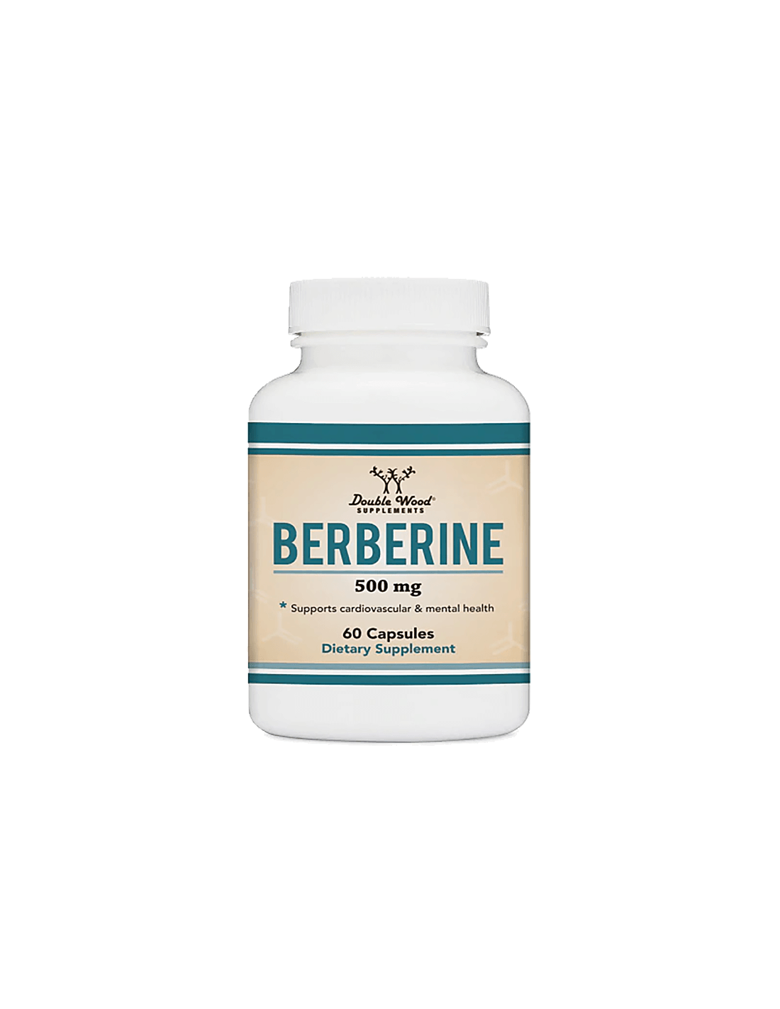 Berberinas - Berberinas (cukraus kiekis kraujyje ir cholesterolio kontrolė), 60 dvigubos medienos kapsulės