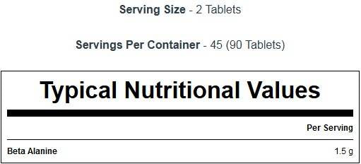 Beta -Lanine aminozuur 90 tabletten