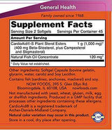 Beta -Sitosterol Plant Sterns - 180 Gel Capsules