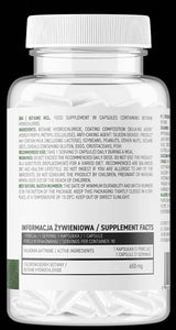 Betaine HCl 650 mg 90 kapsulės