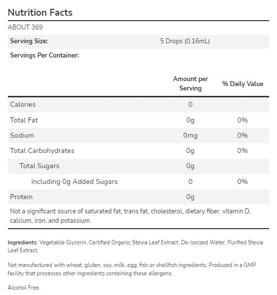 Better Stevia® Liquid | Glycerite - 237 ml