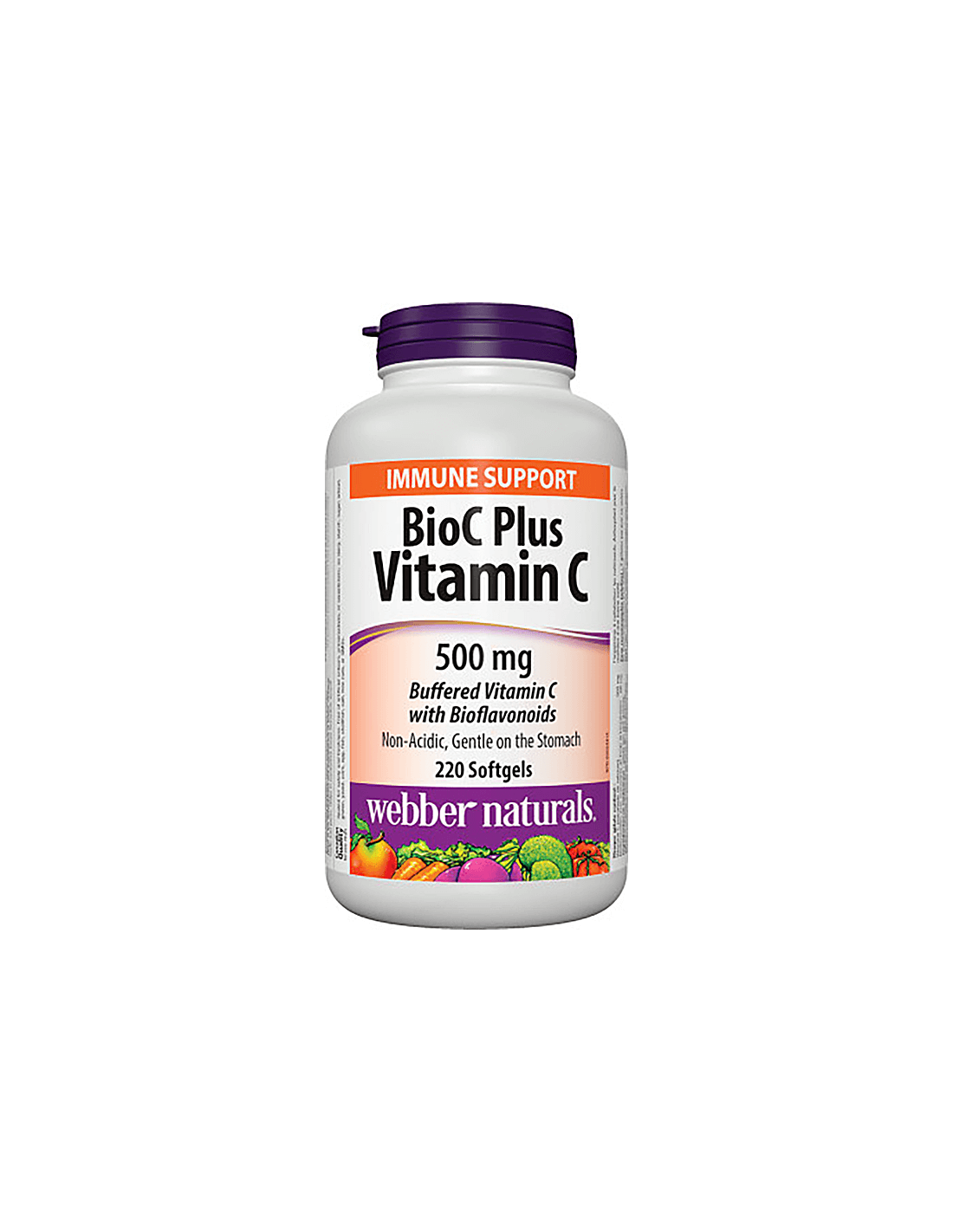 Biok plus Vitamin c 500 mg - vitamin c 500 mg (gebuffert) mat Bifflavonoiden 60 mg, 220 Softwegel Kapselen
