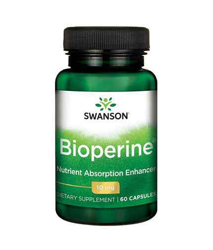 Aperferante de absorção de nutrientes de bioperina 10 mg - 60 cápsulas