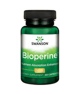 Aperferante de absorção de nutrientes de bioperina 10 mg - 60 cápsulas