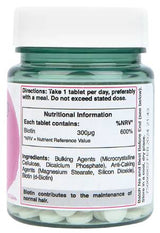 Biotin 300 mcg - 120 tablet