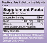 Biotin 1000mcg. / 100 Tabs.
