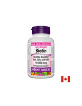 Biotin Extra Strength / Biotin extra strength, 10000 mcg, 45 capsules Webber Naturals