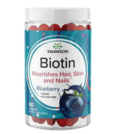 Biotin Gummies 5,000 mcg | Blueberry - 60 Chewable Tablets