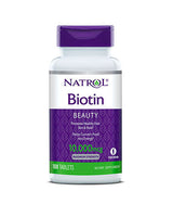 Maksimalus biotino stiprumas 10 000 mcg. / 100 skirtukų.