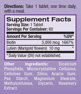 Biotin Plus Lutein / 60 Tabs.