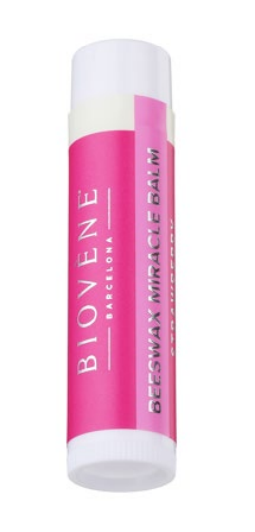 Lip balm with beeswax and strawberry - irresistible taste and care - 4 pieces