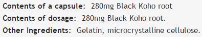 Black Cohosh 280 mg - 60 capsules