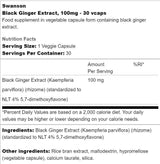 Black Ginger Extract 100 mg 30 capsules