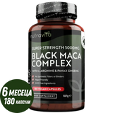 Black Maca Rootkomplex 5000mg / 180 Kapselen, 180 Deeg / nutravita