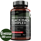 Black Maca Rootkomplex 5000mg / 180 Kapselen, 180 Deeg / nutravita