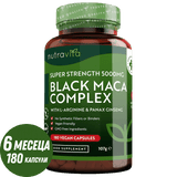 Black Maca Rootkomplex 5000mg / 180 Kapselen, 180 Deeg / nutravita