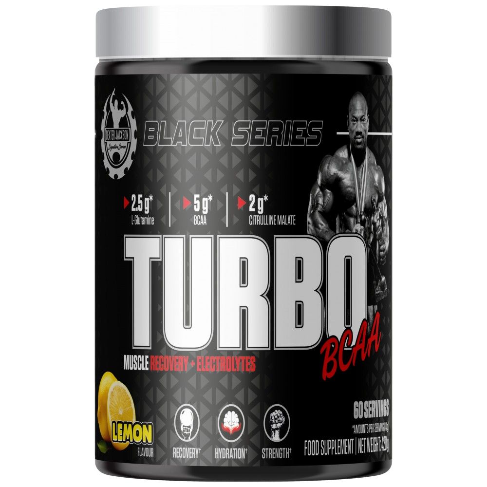 Zwarte serie | Turbo BCAA Muscle Recovery & Electrolytes - 420 gram