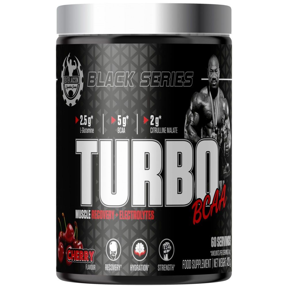 Zwarte serie | Turbo BCAA Muscle Recovery & Electrolytes - 420 gram