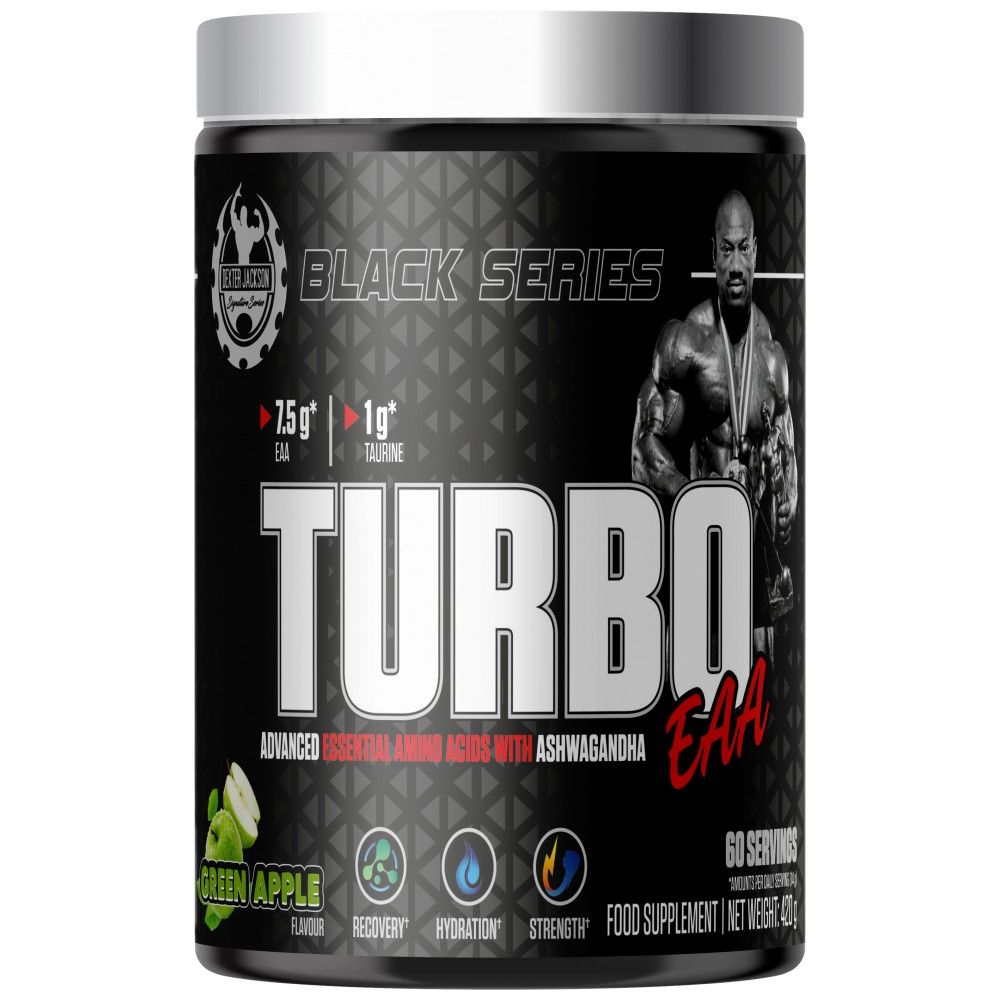Zwarte serie | Turbo ea poeder ~ Essentiële aminozuren met taurine - 420 gram
