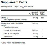 Juodoji kmynų sėklų aliejus 500 mg - 60 gelio kapsulių