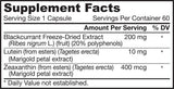 Blackcurrant + Lutein 60 capsules