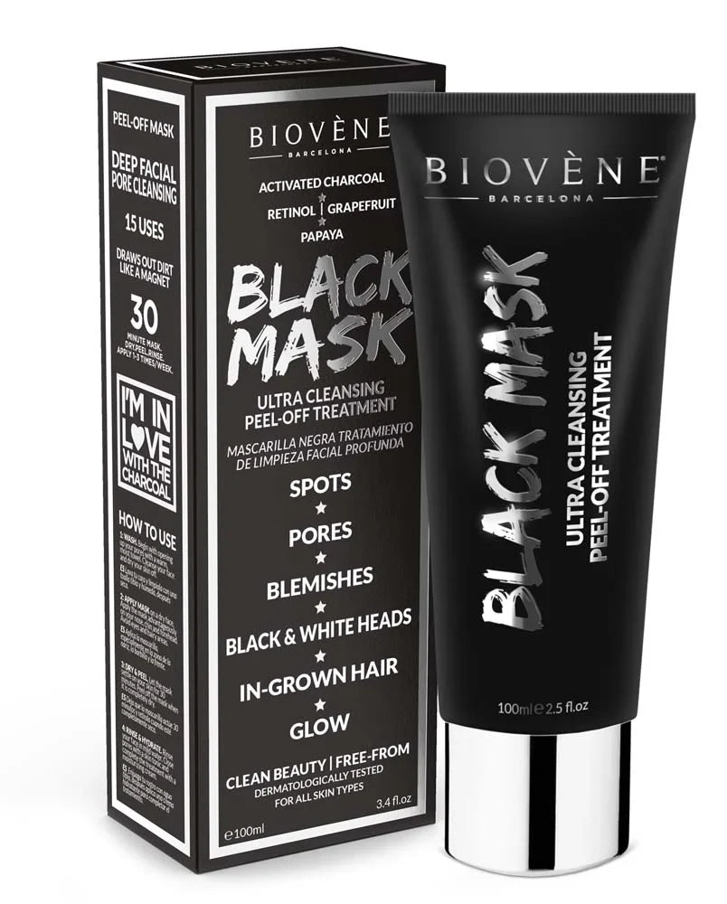 Globoko čiščenje črne maske z aktiviranim ogljem - 100 ml