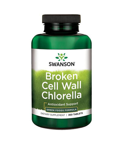 Sulaužyta ląstelių siena Chlorella 500 mg - 360 tablečių