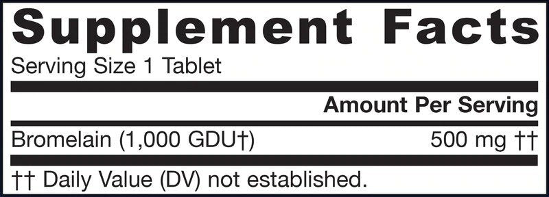 Bromelain 1000 gdu - 60 Tablets