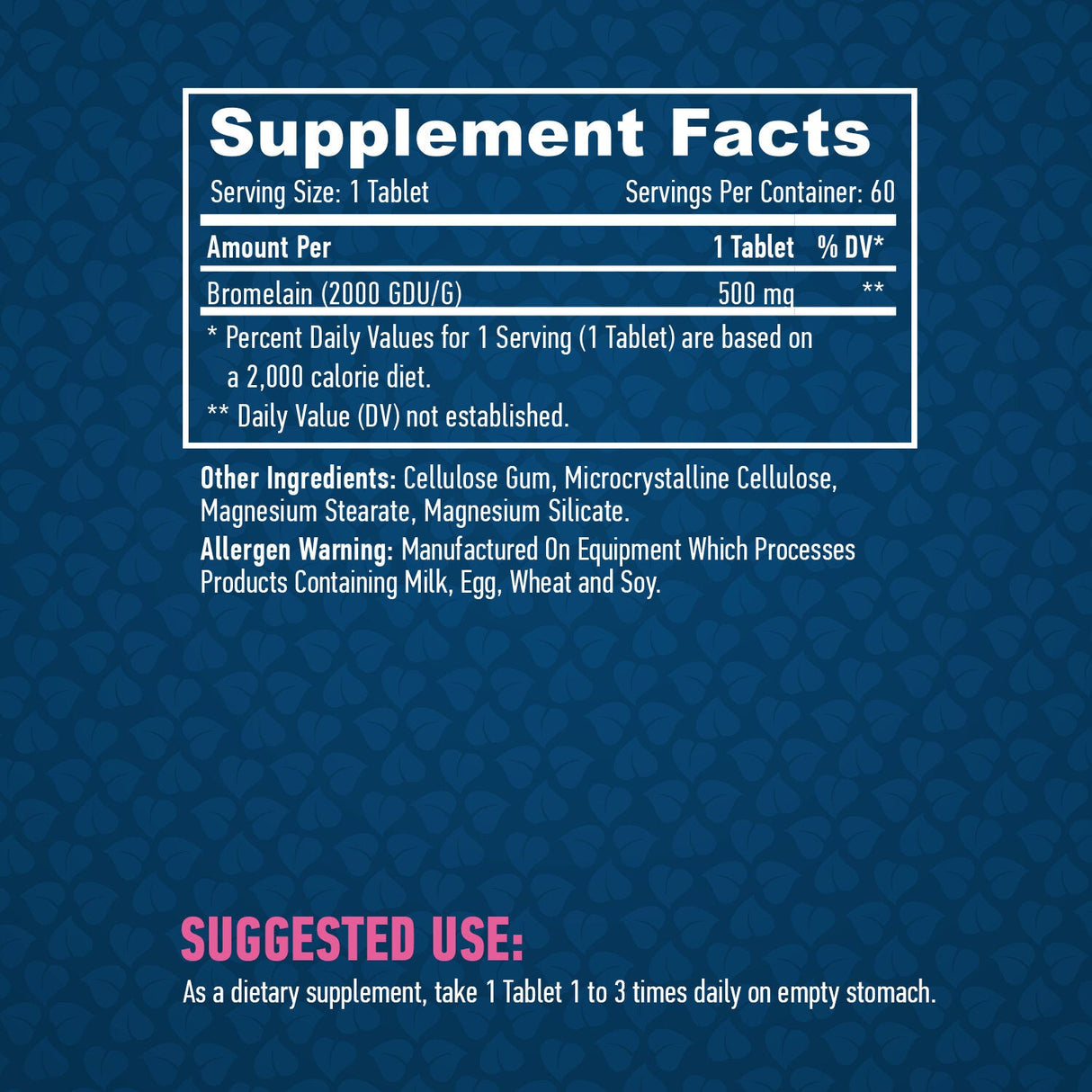 Bromelain 500mg / 60 Fallen.
